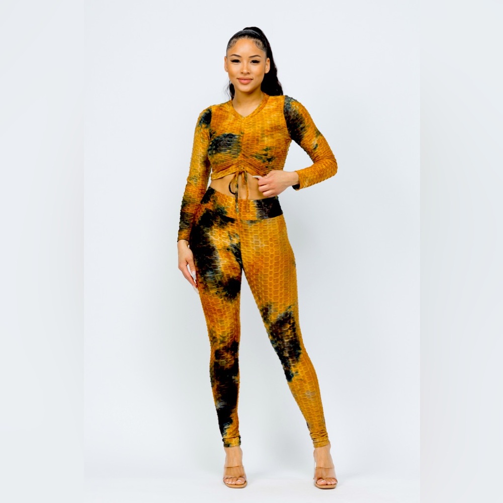 TikTok brown  legging set